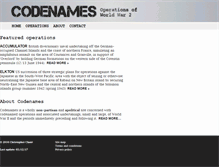 Tablet Screenshot of codenames.info